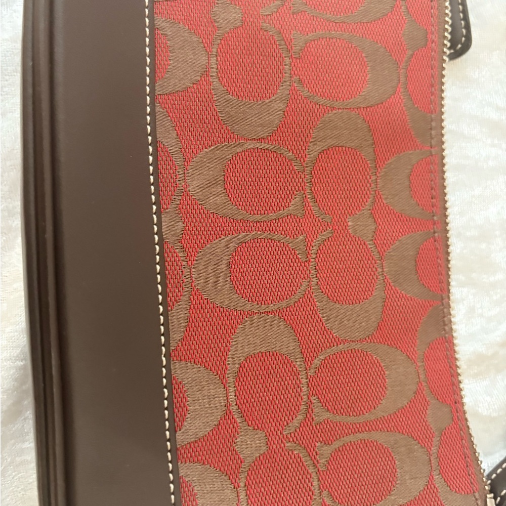 Coach Red and Brown Mini Bag - Picture 6 of 12
